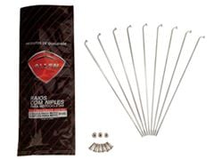RAIO TRASEIRO BROS125-150 INOX C/ 36 PEÇAS