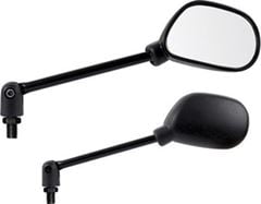 RETROVISOR MINI ARTICULADO YBR125 LADO DIREITO PRETO