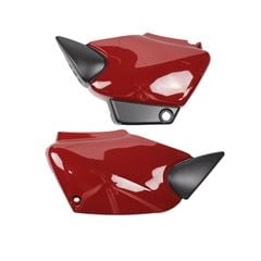 TAMPA LATERAL TITAN125 02-03 VERMELHO