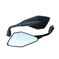 RETROVISOR Z400 HASTE 12MM 90° PRETO