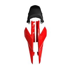 CARENAGEM LATERAL TRASEIRO RABETA FAN160 18 VERMELHO