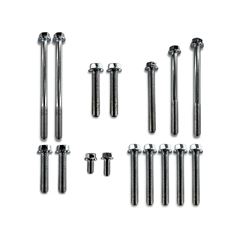 KIT PARAFUSO TAMPA MOTOR BIZ100 13 ZINCADO C/ 16 PEÇAS