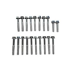 KIT PARAFUSO TAMPA MOTOR POP/ BIZ110 15 ZINCADO C/ 20 PEÇAS