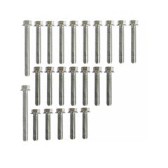 KIT PARAFUSO TAMPA MOTOR FACTOR/YBR125 ZINCADO C/ 18 PEÇAS