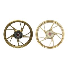 RODA ALUMÍNIO TRASEIRA TITAN150 TAMBOR 04 DOURADO 10 PONTAS