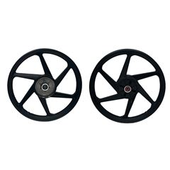 RODA ALUMÍNIO TRASEIRA YBR125 PRETO 6 PONTAS