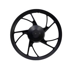 RODA ALUMÍNIO TRASEIRA BIZ100-125 TAMBOR PRETO 10 PONTAS