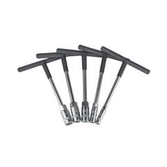 JOGO SOQUETE T CURTO 8 A 14MM C/ 5 PEÇAS