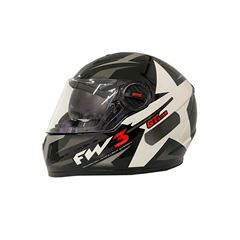 CAPACETE GTX STAR C/OCULOS PRETO/PRATA 56