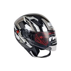 CAPACETE ABERTO X OPEN UP FOX GRAFITE 56