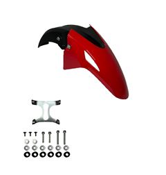 PARALAMA DIANTEIRO A+B TITAN160 C/SUPUPORTE 25 VERMELHO