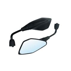 RETROVISOR MINI Z400 HASTE 9MM PRETO