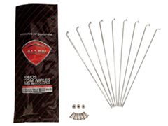 RAIO TRASEIRO BIZ100 4MM CROMADO C/ 36 PEÇAS