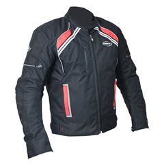 JAQUETA MASCULINA NEW STROKE P PRETO/VERMELHO