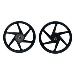 RODA ALUMÍNIO TRASEIRA YBR125 PRETO 6 PONTAS